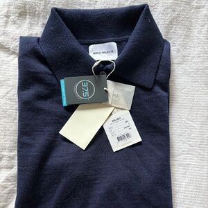 Norse Projects – Jon Tech Merino SS Polo – Dark Navy – Small